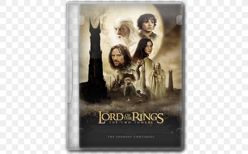 The Two Towers Meriadoc Brandybuck The Lord Of The Rings Film Poster, PNG, 512x512px, Two Towers, Cate Blanchett, Cinema, Elijah Wood, Film Download Free