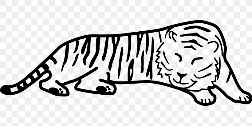 Black Tiger Drawing Saber-toothed Cat Clip Art, PNG, 1920x960px, Tiger, Animal Figure, Area, Art, Big Cats Download Free