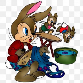 Funny Stress Cartoons Rabbits - Clip Art GIF Anecdote Illustration Drawing PNG