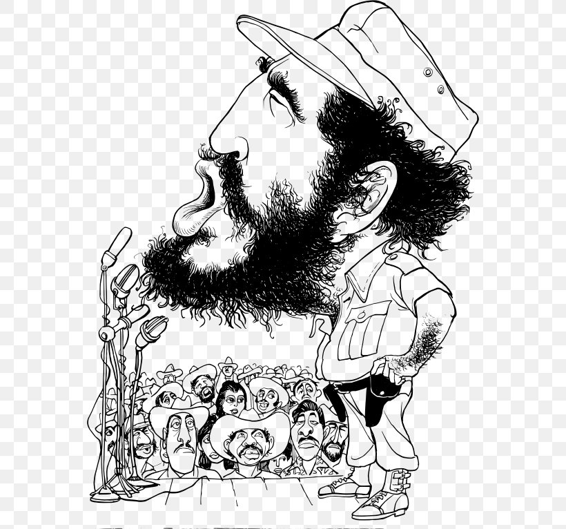 Cuban Revolution Revolutionary Art Clip Art, PNG, 568x766px, Cuban Revolution, Art, Black And White, Cartoon, Che Guevara Download Free