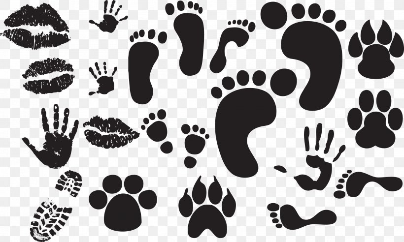 Footprint Download Clip Art, PNG, 2500x1501px, Footprint, Black, Black And White, Graphic Designer, Monochrome Download Free