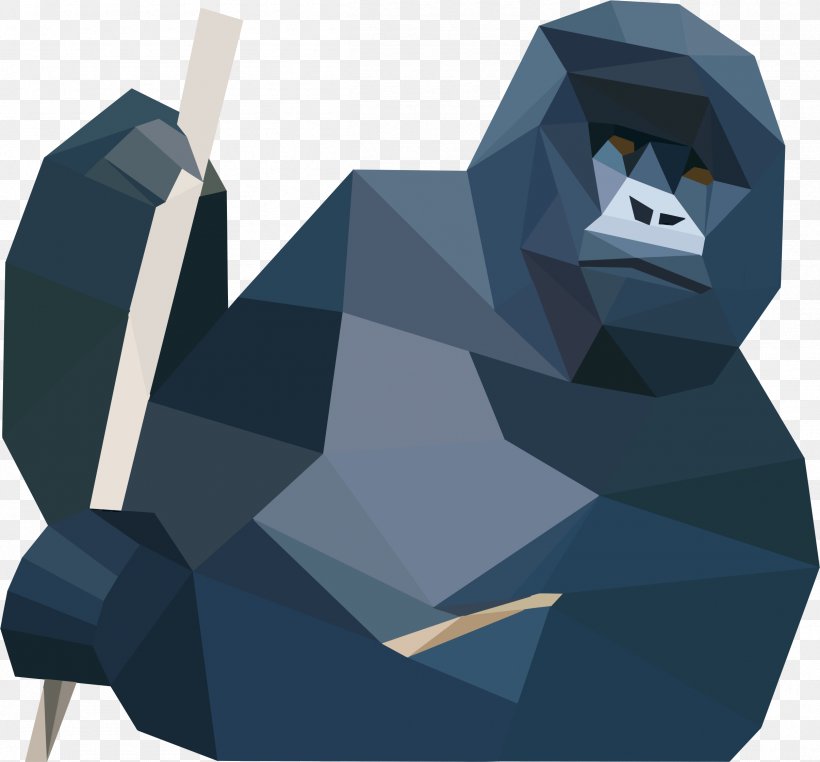 Gorilla Low Poly Mobile Phones Clip Art, PNG, 2410x2240px, Gorilla, Fictional Character, Harambe, Low Poly, Mobile Phones Download Free