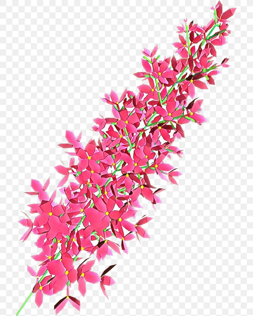 Pink Flower Plant Magenta Branch, PNG, 716x1024px, Cartoon, Branch, Flower, Flowering Plant, Heather Download Free