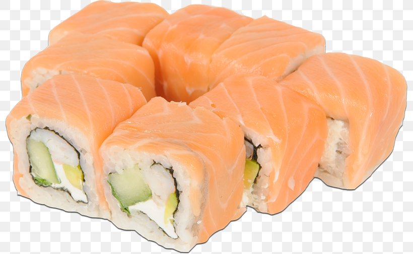 California Roll Sashimi Smoked Salmon Sushi, PNG, 800x504px, California Roll, Asian Food, Atlantic Salmon, Comfort Food, Crab Meat Download Free