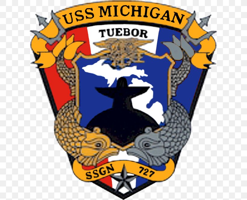 USS Michigan United States Navy USS Ohio USS Florida Ohio-class Submarine, PNG, 623x665px, Uss Michigan, Badge, Ballistic Missile Submarine, Brand, Crest Download Free