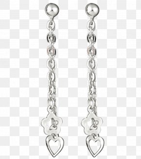Earring - Earring Jewellery Clothing Accessories Silver Chain PNG