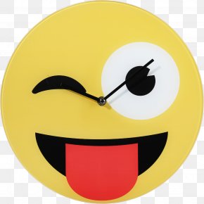 Funny Icons Image - Emoticon Clip Art Clock Smiley PNG