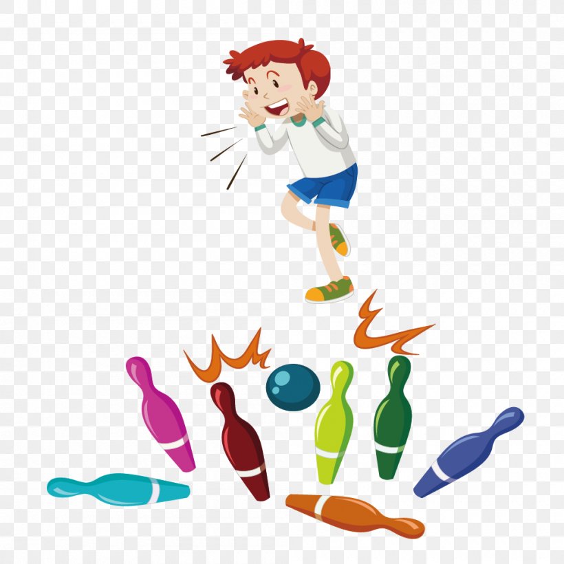 Bowling Child Stock Photography Illustration, PNG, 1000x1000px, Bowling, Art, Bowling Pin, Cartoon, Child Download Free