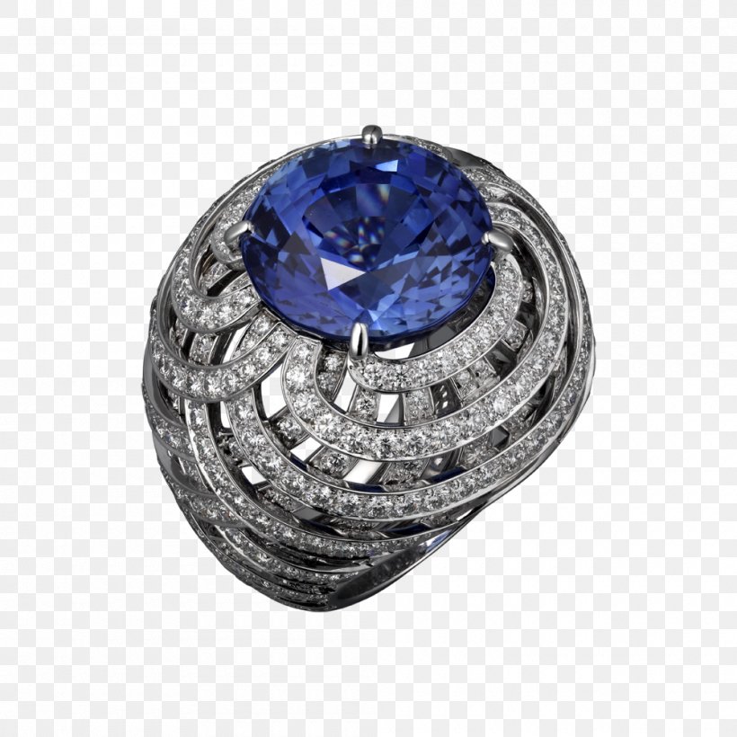 Sapphire Ring Cartier Jewellery Diamond, PNG, 1000x1000px, Sapphire, Blue, Brilliant, Carat, Cartier Download Free