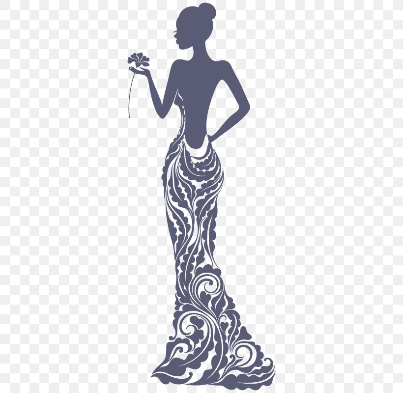 Dress Silhouette Drawing Evening Gown, PNG, 800x800px, Dress, Arm, Art, Ball Gown, Clothing Download Free
