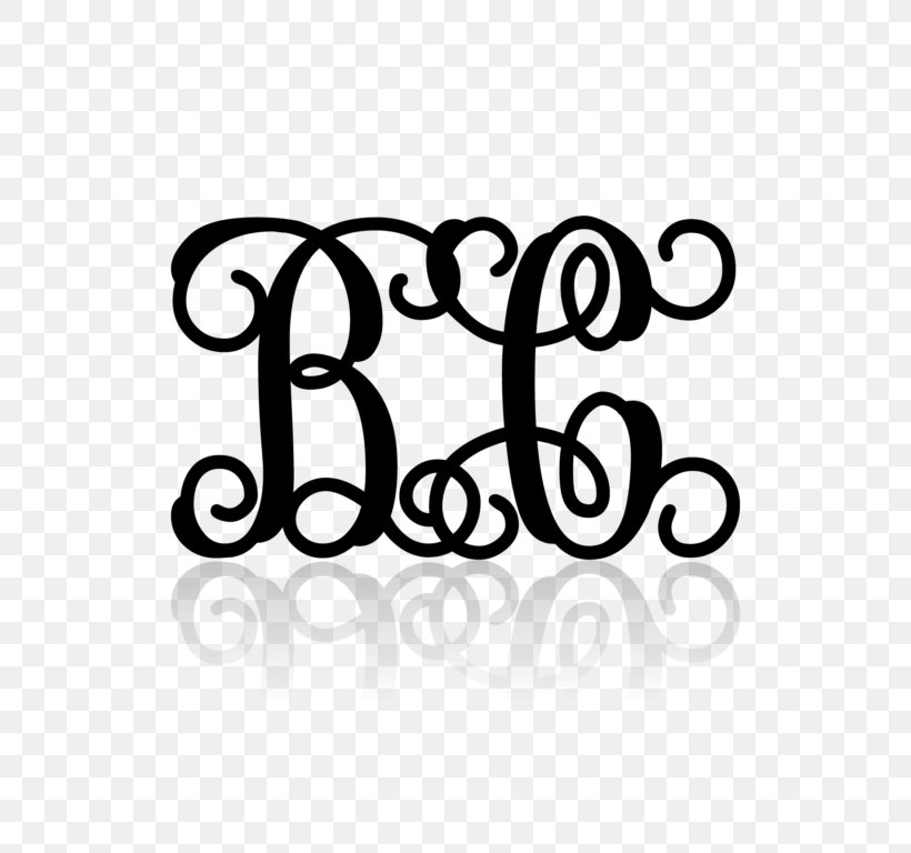 Monogram Lettering Initial Vinyl Cutter, PNG, 768x768px, Monogram, Alphabet, Area, Black, Black And White Download Free