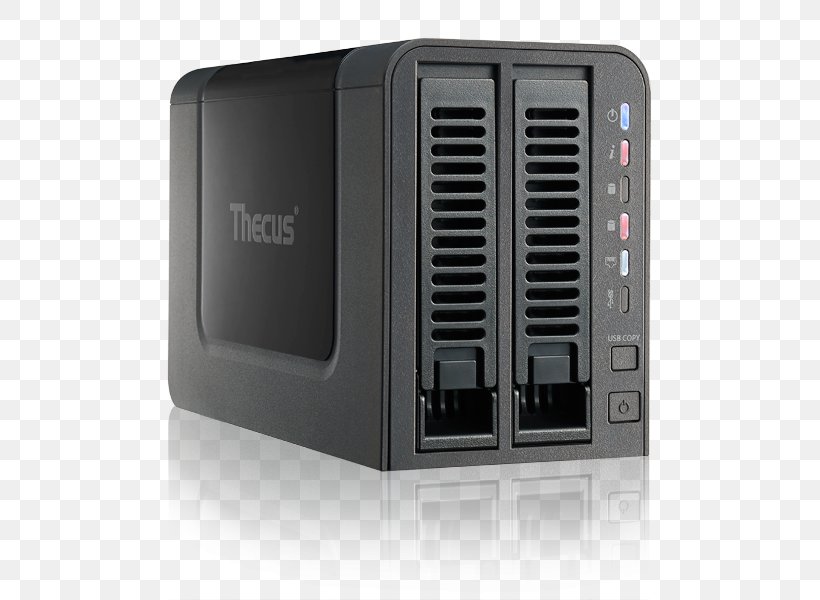 Network Storage Systems RAID Thecus N2350 2 Bay Nas Marvell Armada385 Thecus Technology N2560, PNG, 600x600px, Network Storage Systems, Computer Case, Computer Component, Data Storage, Data Storage Device Download Free