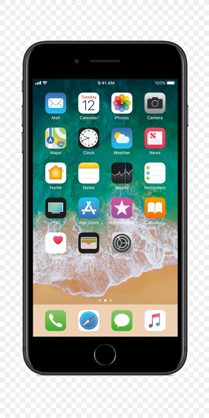 Apple IPhone 7 Plus IPhone 8 Smartphone, PNG, 2190x4379px, Apple Iphone 7 Plus, Apple, Apple Iphone 7, Cellular Network, Communication Device Download Free