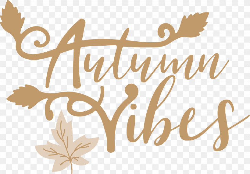 Autumn Vibes Autumn Fall, PNG, 3000x2095px, Autumn, Calligraphy, Fall, Flower, Logo Download Free