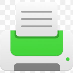 Printer Green - Computer Icon Angle Material PNG