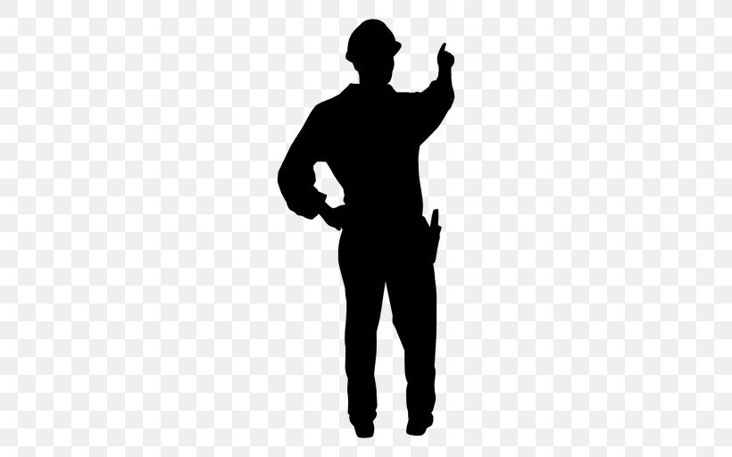 Silhouette Construction Worker Architectural Engineering Laborer, PNG, 512x512px, Silhouette, Architectural Engineering, Arm, Black, Black And White Download Free