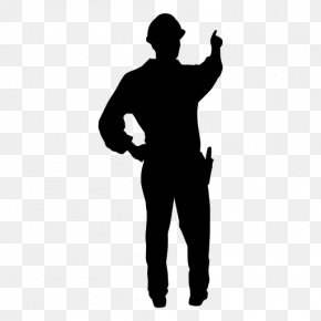 Building Silhouette - Silhouette Construction Worker Architectural Engineering Laborer PNG