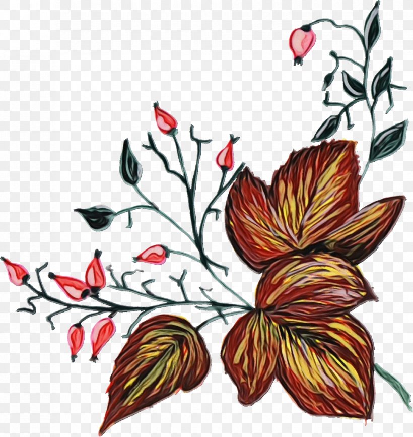 Leaf Flower Plant Flowering Plant Clip Art, PNG, 968x1024px, Watercolor, Flower, Flowering Plant, Hawaiian Hibiscus, Leaf Download Free