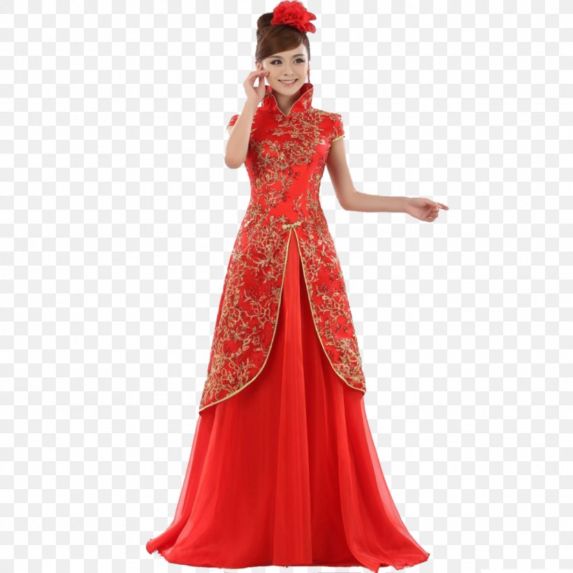 Wedding Dress Chinese Marriage Bride Cheongsam, PNG, 1024x1024px, Wedding Dress, Bride, Bridesmaid, Cheongsam, Chinese Download Free