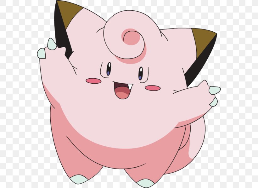 Clefairy Pokémon Clefable Gengar Cleffa, PNG, 585x600px, Watercolor, Cartoon, Flower, Frame, Heart Download Free