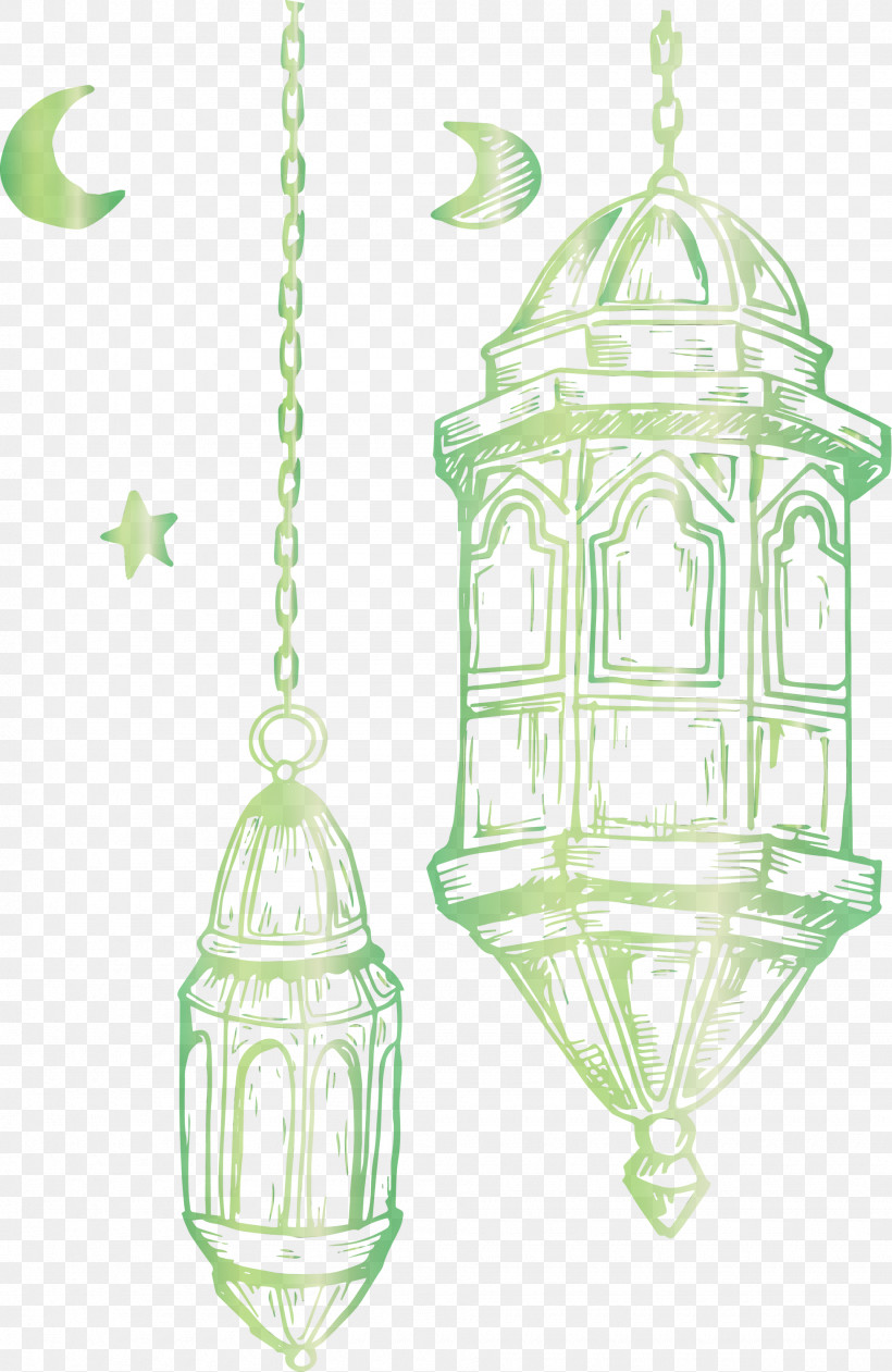 Light Fixture Green Light Science Physics, PNG, 1950x3000px, Happy Ramadan, Green, Light, Light Fixture, Paint Download Free