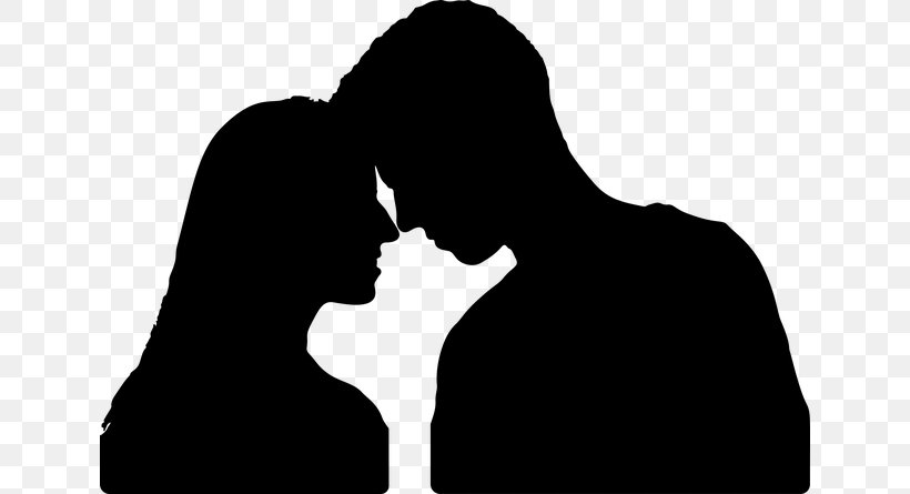 Silhouette Clip Art, PNG, 640x445px, Silhouette, Black, Black And White, Couple, Emotion Download Free