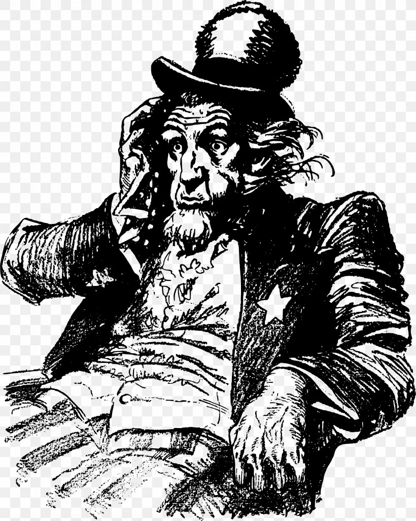 Uncle Sam Clip Art, PNG, 1918x2400px, Uncle Sam, Art, Black And White, Fictional Character, Headgear Download Free