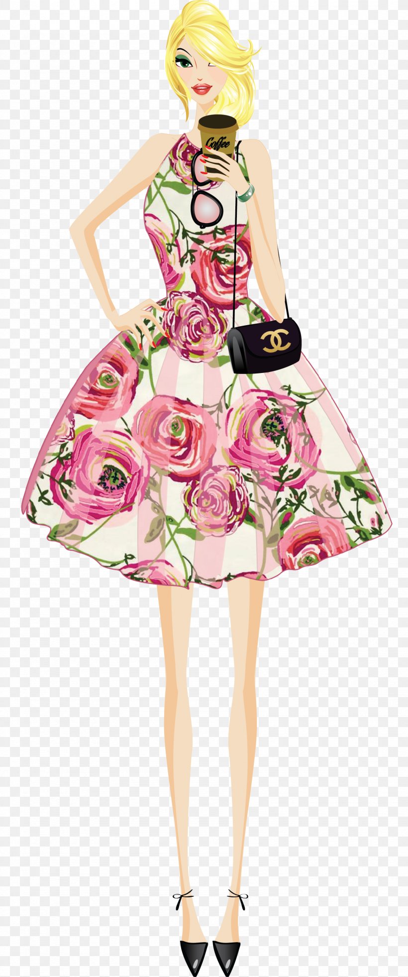 Chanel Fashion Clip Art Design Perfume, PNG, 1588x3801px, Chanel, Art, Bag, Barbie, Clothing Download Free
