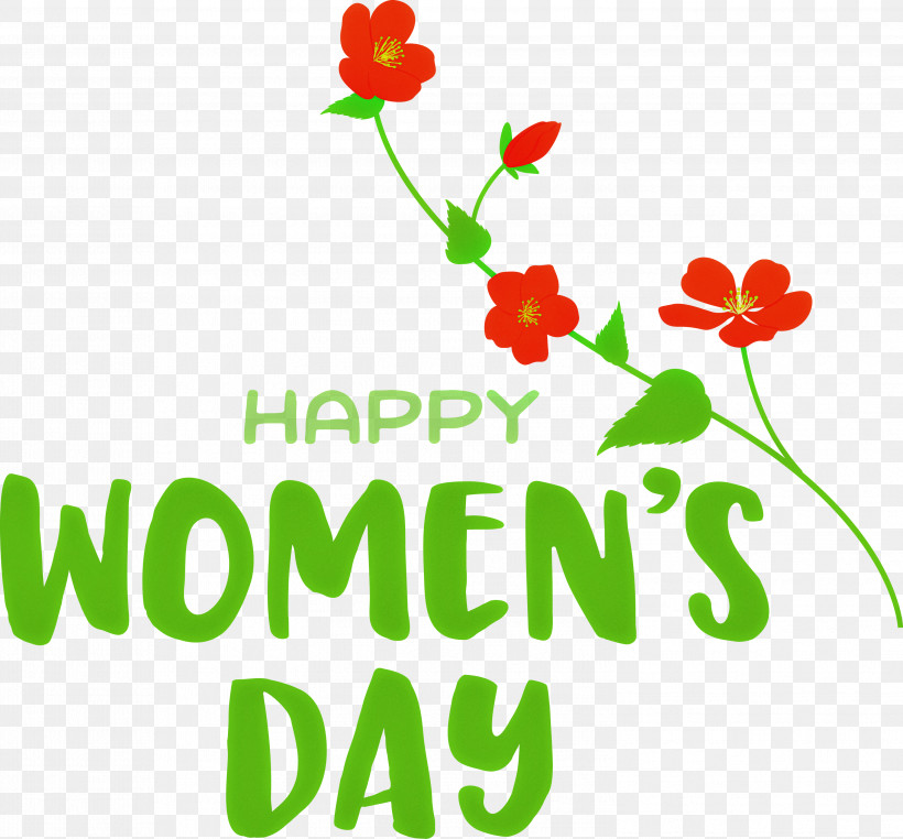Happy Women’s Day Women’s Day, PNG, 2999x2787px, Cut Flowers, Floral Design, Flower, Happiness, Leaf Download Free