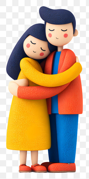 Couple Cuddling - Hugging Couple In Love PNG