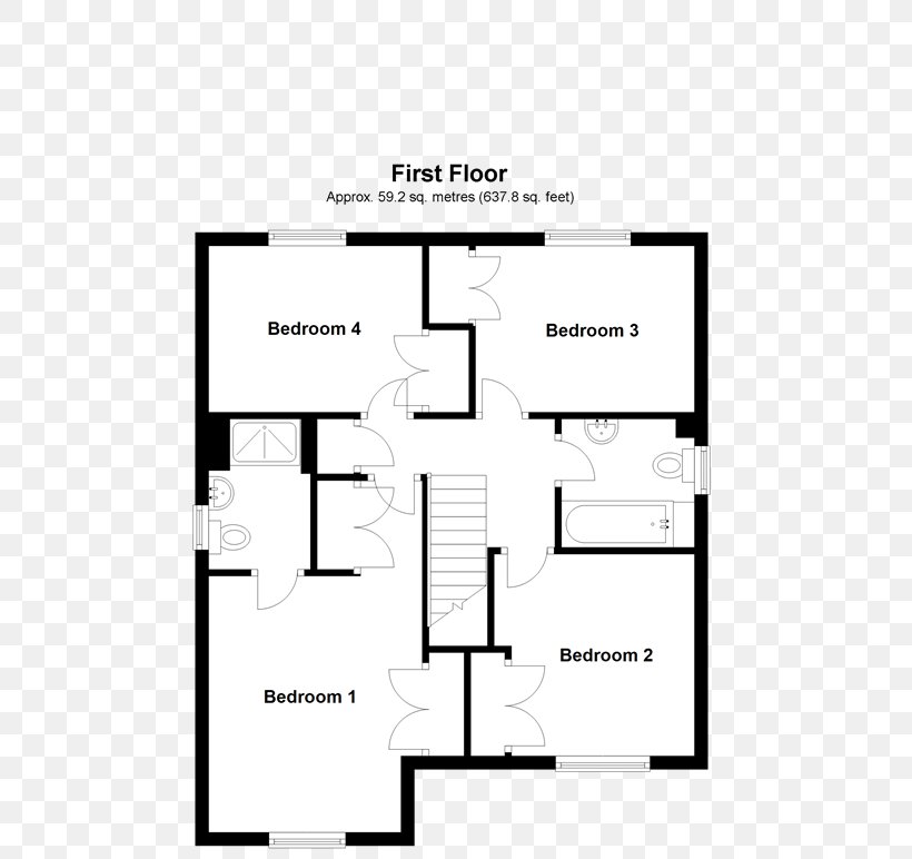 Mannleys Sales & Lettings Union Road House Floor Plan Bedroom, PNG, 520x772px, House, Area, Bedroom, Black And White, Diagram Download Free