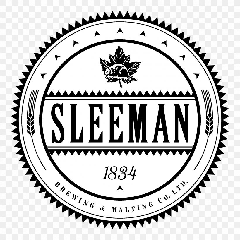 Sleeman Breweries Logo Vector Graphics Clip Art Brewery, PNG, 2400x2400px, Sleeman Breweries, Area, Black And White, Brand, Brewery Download Free