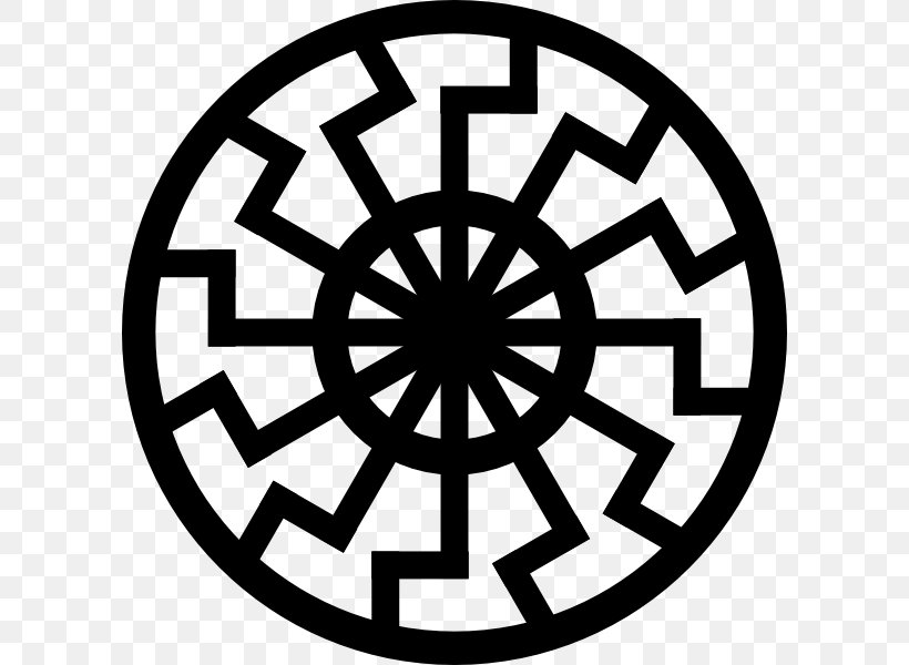 Black Sun Solar Symbol Tattoo Nazism, PNG, 600x600px, Black Sun, Adinkra Symbols, Area, Black And White, Celtic Cross Download Free