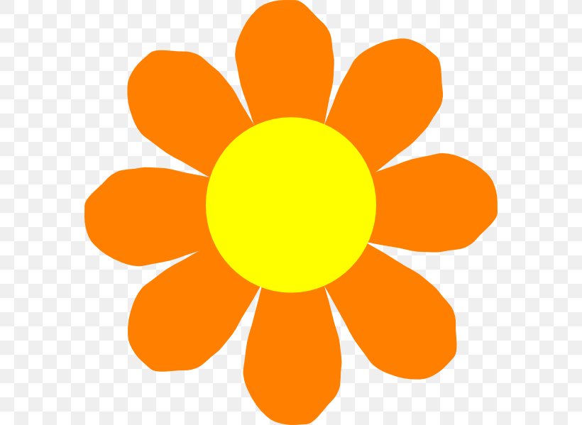 Flower Spring Clip Art, PNG, 582x599px, Flower, Animation, Free Content, Orange, Petal Download Free