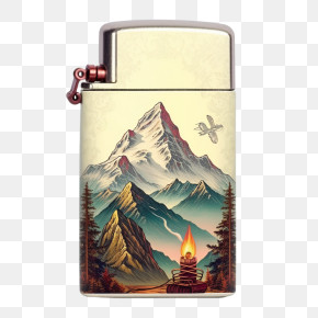 Mountain - Mountain Design Lighter PNG
