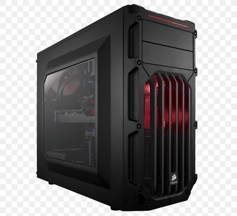 Computer Cases & Housings Power Supply Unit Red Steel ATX Corsair Components, PNG, 598x750px, Computer Cases Housings, Airflow, Atx, Carbide, Computer Download Free