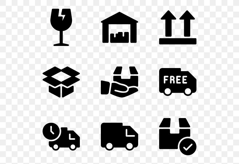 Packaging Icon, PNG, 600x564px, Symbol, Area, Black, Black And White, Brand Download Free