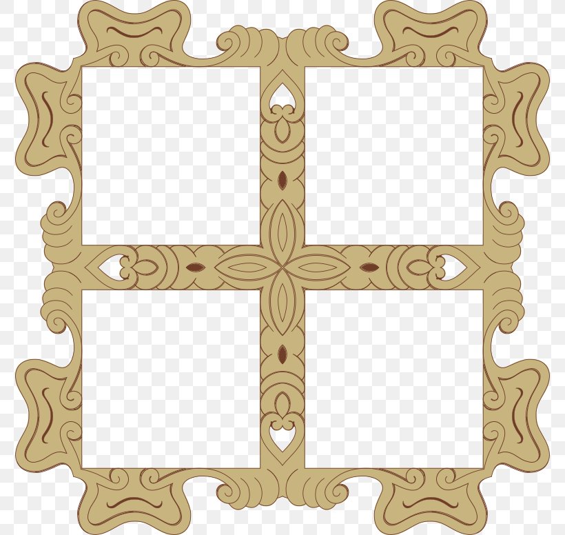 Picture Frames Ornament Pattern, PNG, 776x776px, Picture Frames, Antique, Border, Cross, Ornament Download Free