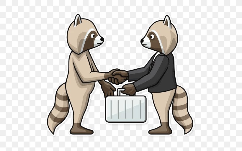 Raccoon Sticker Telegram .de Clip Art, PNG, 512x512px, Raccoon, Bear, Behavior, Carnivoran, Com Download Free