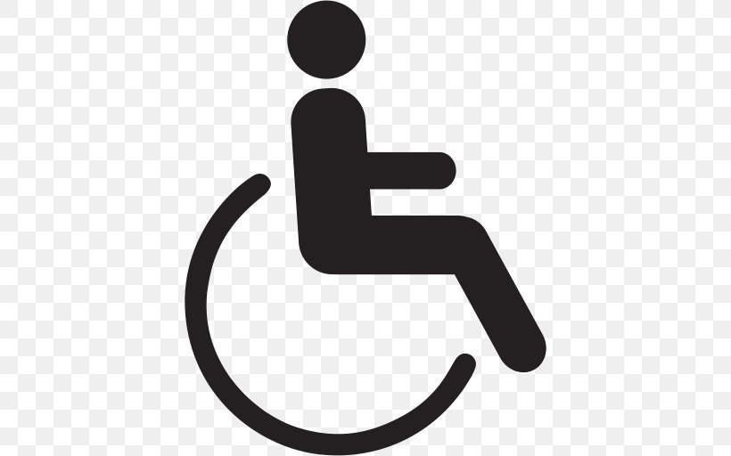 Disability Accessibility Clip Art, PNG, 512x512px, Disability, Accessibility, Black And White, Disabled Parking Permit, Finger Download Free