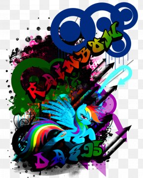 Graffiti - Digital Art Graffiti Rainbow Dash PNG