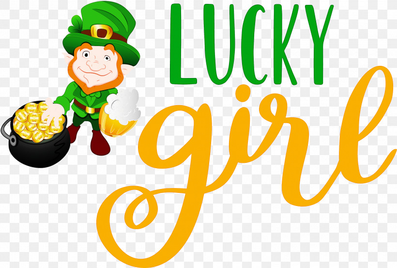 Lucky Girl Patricks Day Saint Patrick, PNG, 3000x2026px, Lucky Girl, Logo, Painting, Patricks Day, Pixel Art Download Free