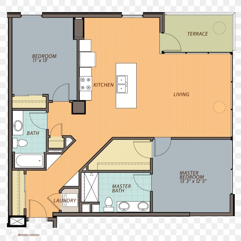 Ovation 309 Floor Plan Apartment Renting Property, PNG, 1000x1000px, Floor Plan, Apartment, Area, Balcony, Bedroom Download Free