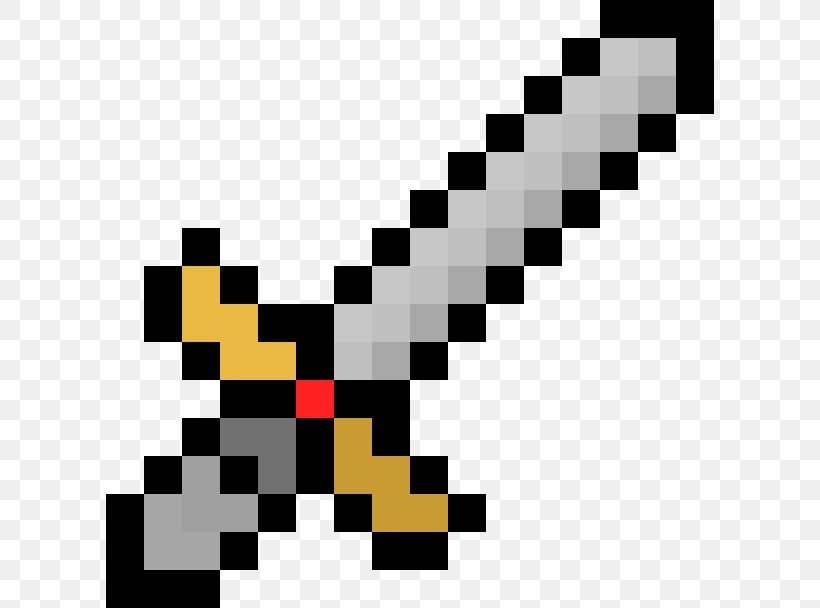 Pixel Art Sword Minecraft Png 608x608px Pixel Art Art