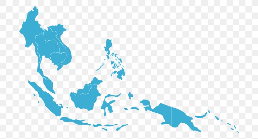 Southeast Asia Vector Map, PNG, 740x444px, Southeast Asia, Area, Asia, Blue, East Asia Download Free