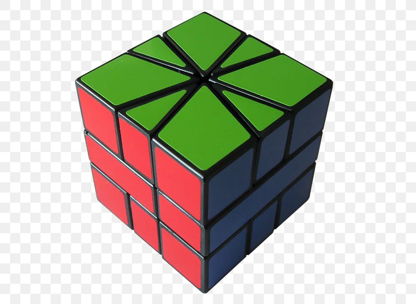 Square-1 Rubik's Cube Combination Puzzle, PNG, 600x600px, Combination Puzzle, Cube, Cuboid, Face, Green Download Free