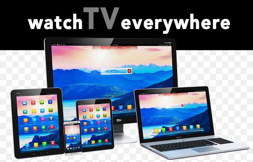 TV Everywhere Cable Television Internet Handheld Devices, PNG, 1050x675px, Tv Everywhere, Cable Television, Canvas Print, Color Television, Communication Download Free