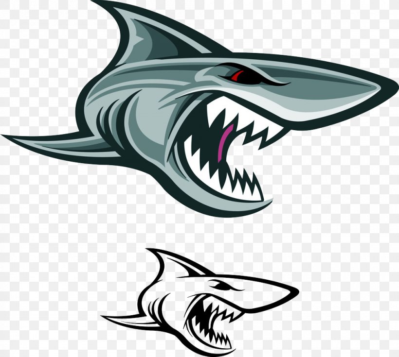 Great White Shark Vector Graphics Illustration Stock Photography, PNG, 1000x897px, Shark, Automotive Design, Cartilaginous Fish, Cartilaginous Fishes, Fictional Character Download Free