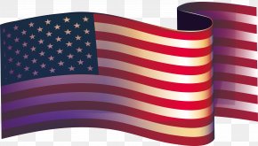 Flying The American Flag - Flag Of The United States Illustration PNG