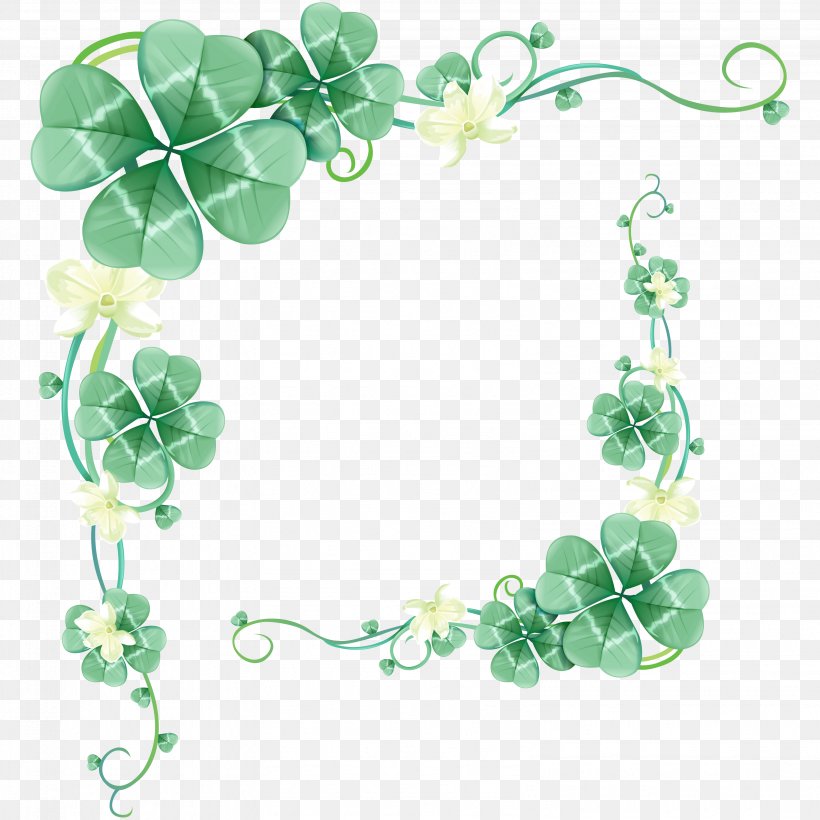 Four-leaf Clover Green, PNG, 3189x3189px, Fourleaf Clover, Clover, Flora, Floral Design, Flower Download Free